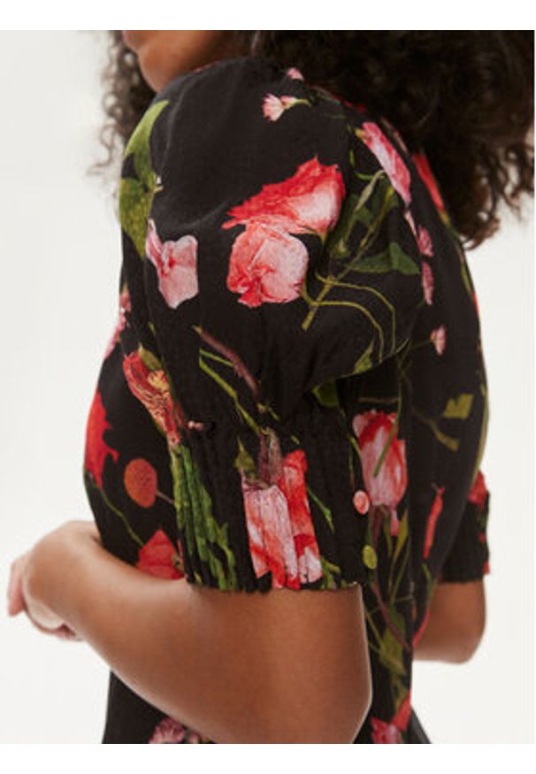 Ted Baker Sukienka letnia Sienno 275006 Czarny Regular Fit. Kolor: czarny. Materiał: wiskoza. Sezon: lato