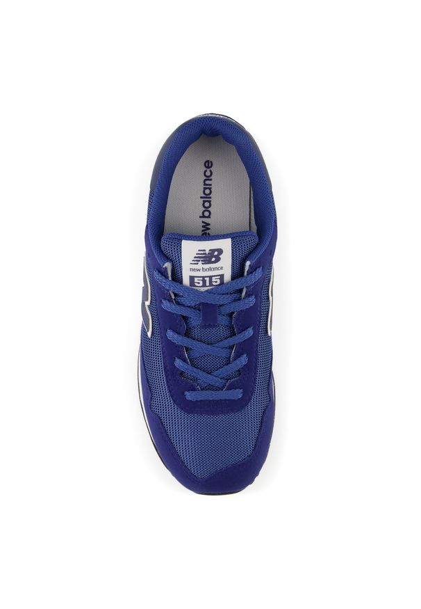 Buty dziecięce New Balance G5155VO – granatowe. Okazja: na co dzień, na uczelnię. Kolor: niebieski. Materiał: syntetyk, materiał. Szerokość cholewki: normalna