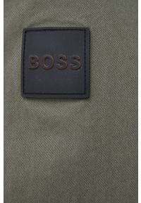 BOSS - Boss Koszula Casual męska kolor zielony regular. Okazja: na co dzień. Kolor: zielony. Materiał: tkanina. Długość rękawa: długi rękaw. Długość: długie. Styl: casual #5