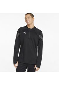 Bluza Puma Teamfinal Training 14 Zip, Mężczyźni. Kolor: wielokolorowy, czarny, szary. Materiał: materiał, poliester