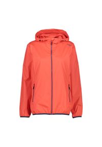 Kurtka damska przeciwdeszczowa CMP 32X5796. Typ kołnierza: kaptur. Kolor: pomarańczowy, wielokolorowy, żółty. Materiał: tkanina, softshell. Sport: turystyka piesza