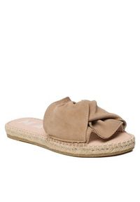 Manebi Espadryle Sandals With Knot W 1.9 JK Beżowy. Kolor: beżowy. Materiał: skóra, zamsz #4