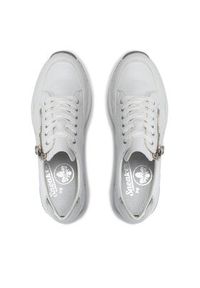 Rieker Sneakersy N4322-80 Biały. Kolor: biały. Materiał: skóra #6