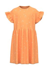 Name it - NAME IT Sukienka 13213300 Pomarańczowy Regular Fit. Kolor: pomarańczowy. Materiał: bawełna