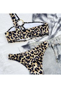 Intica - Bikini asymetryczne z kółkami na plażę Emel. Materiał: materiał #4