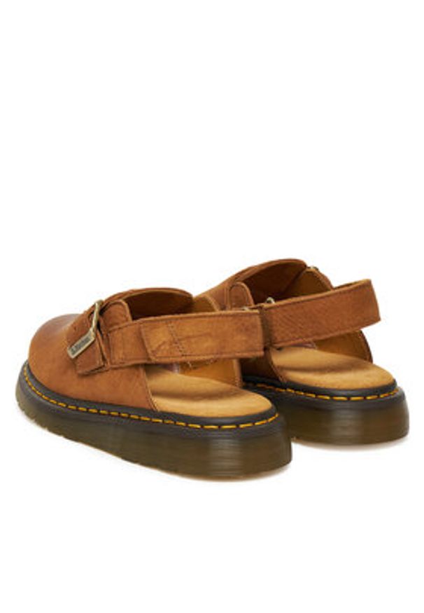 Dr. Martens Sandały Jorge II Mule DM31568200 Brązowy. Kolor: brązowy. Materiał: nubuk, skóra