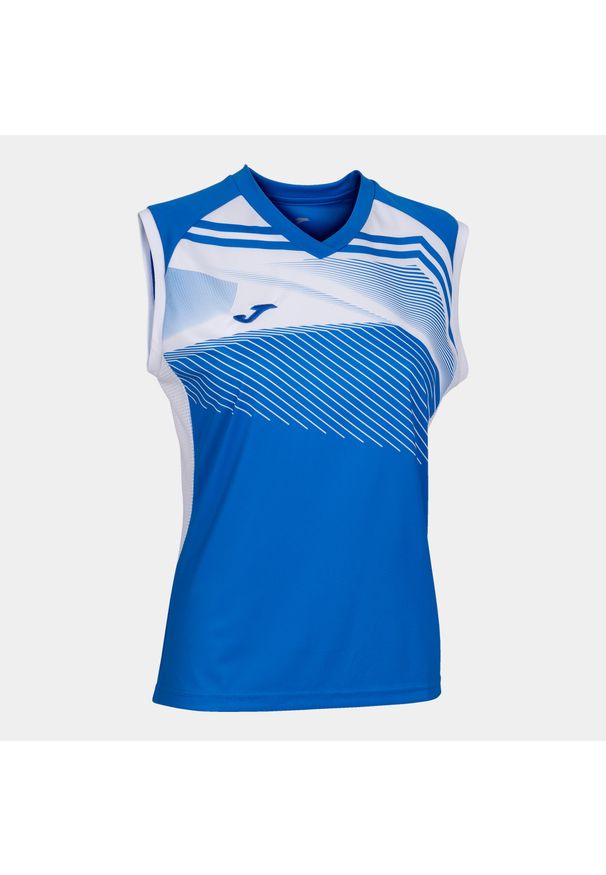 Koszulka do siatkówki damska Joma Supernova II. Kolor: niebieski, wielokolorowy, biały. Sport: siatkówka