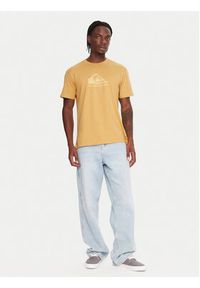 Quiksilver T-Shirt Ev Comp Logo EQYZT08182 Żółty Regular Fit. Kolor: żółty. Materiał: bawełna #4