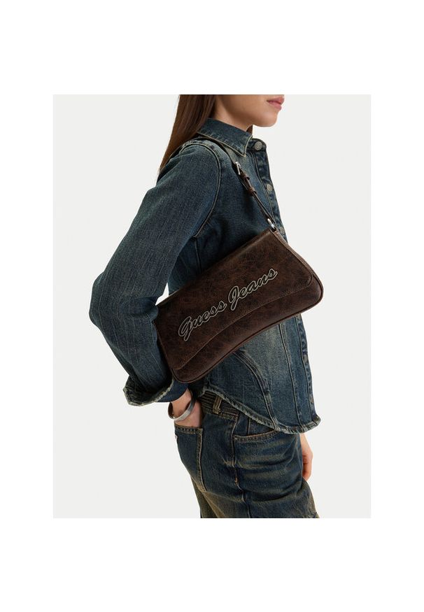 Torebka Guess Jeans. Kolor: brązowy