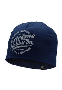 Czapka zimowa męska beanie EXTREME HOBBY WHEEL. Kolor: niebieski. Materiał: elastan, bawełna. Sezon: zima. Styl: casual #1