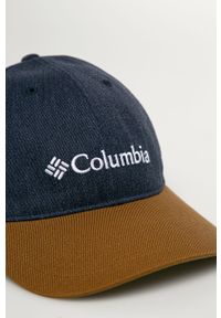 columbia - Columbia - Czapka. Kolor: niebieski. Materiał: bawełna, materiał. Wzór: aplikacja #3