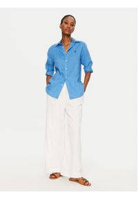 Seafolly Spodnie materiałowe Beachedit 55430-PA Biały Regular Fit. Kolor: biały. Materiał: bawełna #7
