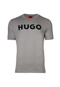 Hugo T-Shirt Dulivio 50467556 Szary Regular Fit. Kolor: szary. Materiał: bawełna #1