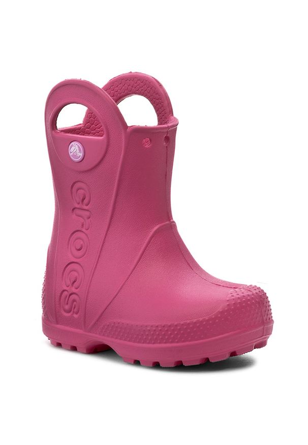 Crocs - Kalosze CROCS - Handle It Rain Boot Kids 12803 Candy Pink. Kolor: różowy. Szerokość cholewki: normalna