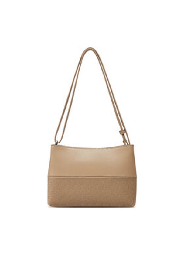 Calvin Klein Torebka Ck Mixmedia Convertible Bag_Mono K60K613170 Beżowy. Kolor: beżowy. Materiał: skórzane