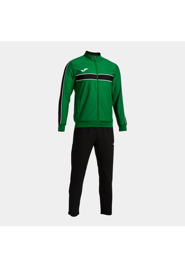 Dres Joma Victory. Kolor: wielokolorowy, czarny, zielony. Materiał: dresówka. Sport: piłka nożna, fitness