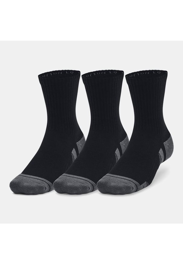 Skarpety sportowe Under Armour Performance Cotton długie (3-PAK). Kolor: wielokolorowy, czarny, szary
