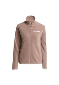 Adidas - Kurtka Multi Essentials Full-Zip Fleece. Kolor: brązowy. Materiał: polar, materiał