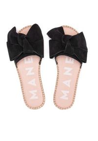 Manebi Espadryle Sandals With Bow K 1.0 J0 Czarny. Kolor: czarny. Materiał: zamsz, skóra #8