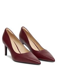 Calvin Klein Szpilki Ess Stiletto 70 HW0HW02607 Bordowy. Kolor: czerwony. Materiał: skóra. Obcas: na szpilce #5
