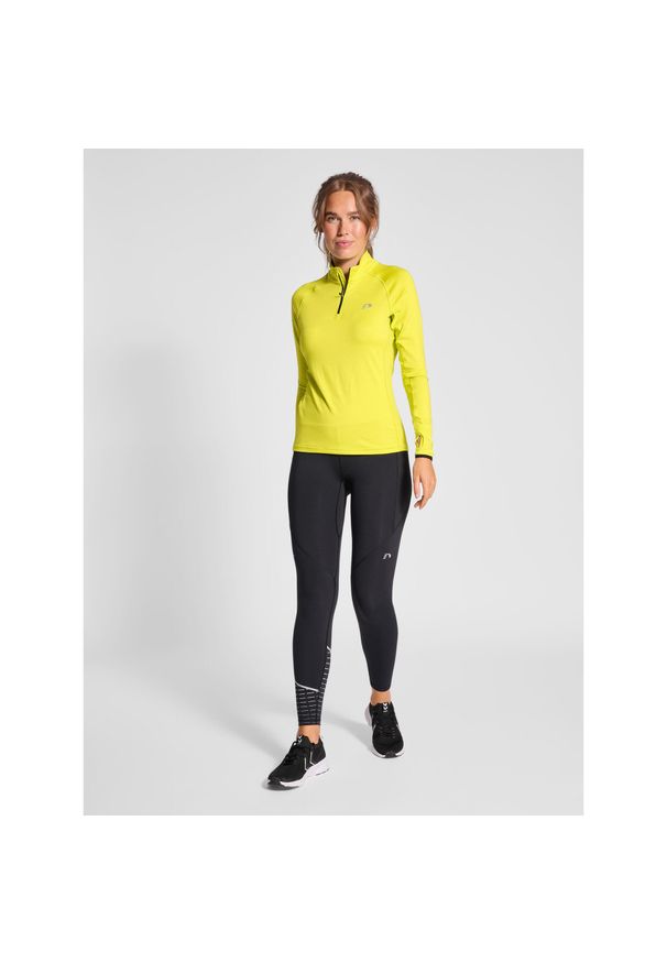NewLine - Bluza damska 1/2 zip Newline Nwllakewood. Kolor: zielony. Długość rękawa: długi rękaw