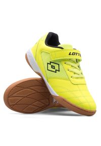 Buty treningowe dziecięce LOTTO WHIZZER halowe, futsal. Kolor: żółty