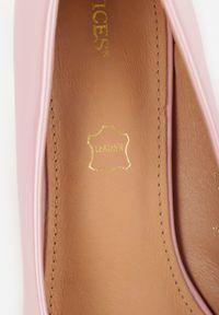 Renee - Różowe Czółenka Vices na Szpilce ze Skórzaną Wkładką Caronella. Okazja: na co dzień. Nosek buta: szpiczasty. Kolor: różowy. Materiał: skóra. Obcas: na szpilce. Styl: casual, elegancki #6