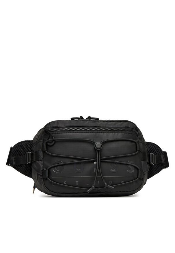 Guess Saszetka nerka HMSOWU P5392 Czarny. Kolor: czarny. Materiał: materiał