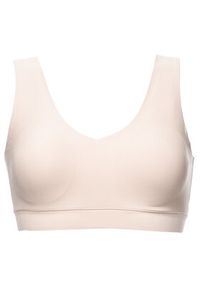 Chantelle Biustonosz top Soft Stretch C16A10 Beżowy. Kolor: beżowy. Materiał: syntetyk