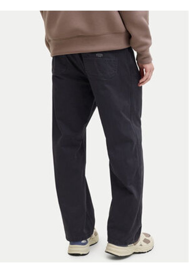 Jack & Jones Spodnie materiałowe Alex 12288528 Czarny Baggy Fit. Kolor: czarny. Materiał: bawełna