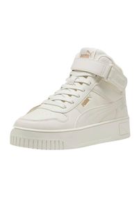 Puma - Kobiety/Panie Carina Street Mid Cut Trainers. Okazja: na spacer. Kolor: biały. Sport: turystyka piesza