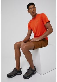 columbia - Columbia T-shirt sportowy Zero Rules kolor pomarańczowy gładki. Kolor: pomarańczowy. Materiał: skóra, dzianina, materiał. Wzór: gładki. Styl: sportowy