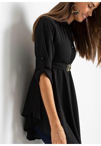 bonprix - Długa bluzka. Kolor: czarny. Materiał: poliester. Długość: długie #3