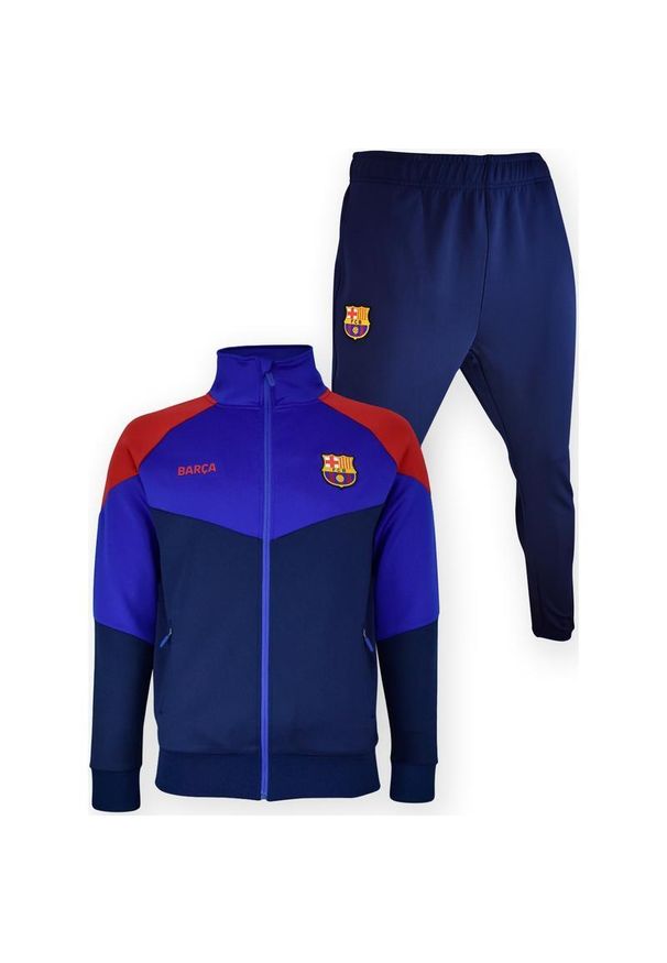 Dres FC Barcelona 2025-26. Kolor: wielokolorowy. Materiał: dresówka. Sport: piłka nożna