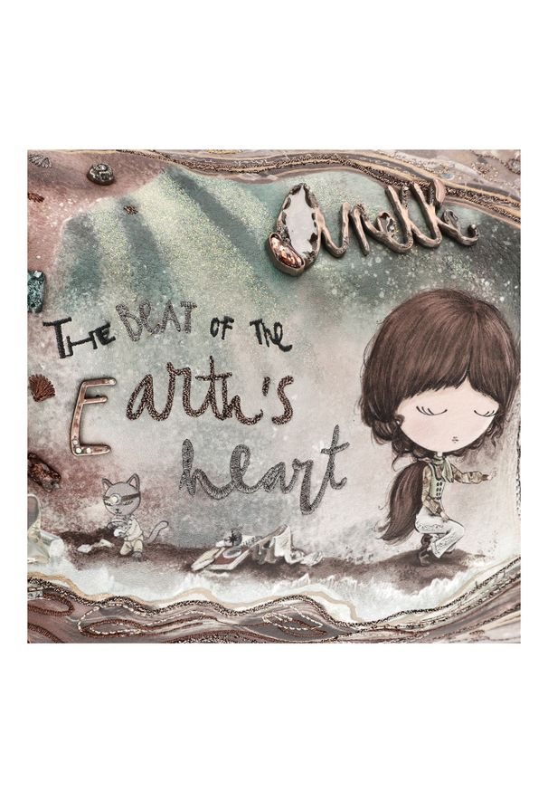 Brązowa Torebka Damska Na Ramię Anekke. Kolor: brązowy. Wzór: napisy. Styl: casual. Rodzaj torebki: na ramię