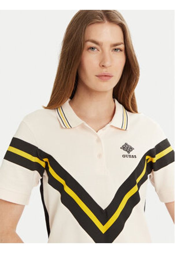 Guess Sukienka codzienna V5RK00 KCOK1 Kolorowy Regular Fit. Okazja: na co dzień. Materiał: bawełna. Wzór: kolorowy. Typ sukienki: proste. Styl: casual