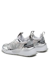 EA7 Emporio Armani Sneakersy X8X070 XK298 00520 Srebrny. Kolor: srebrny. Materiał: skóra #2