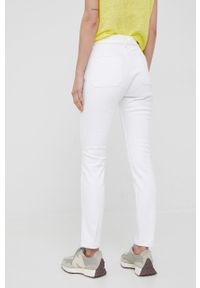 Polo Ralph Lauren jeansy damskie high waist. Stan: podwyższony. Kolor: biały #3