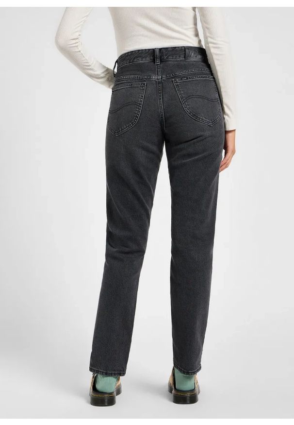 Lee - LEE DAMSKIE SPODNIE JEANSOWE LEE RIDER JEANS REFINED BLACK 112341336
