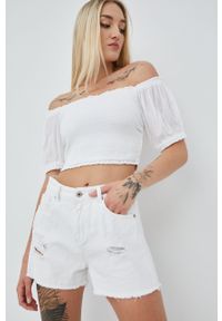 Superdry bluzka damska kolor biały gładka. Kolor: biały. Wzór: gładki #2