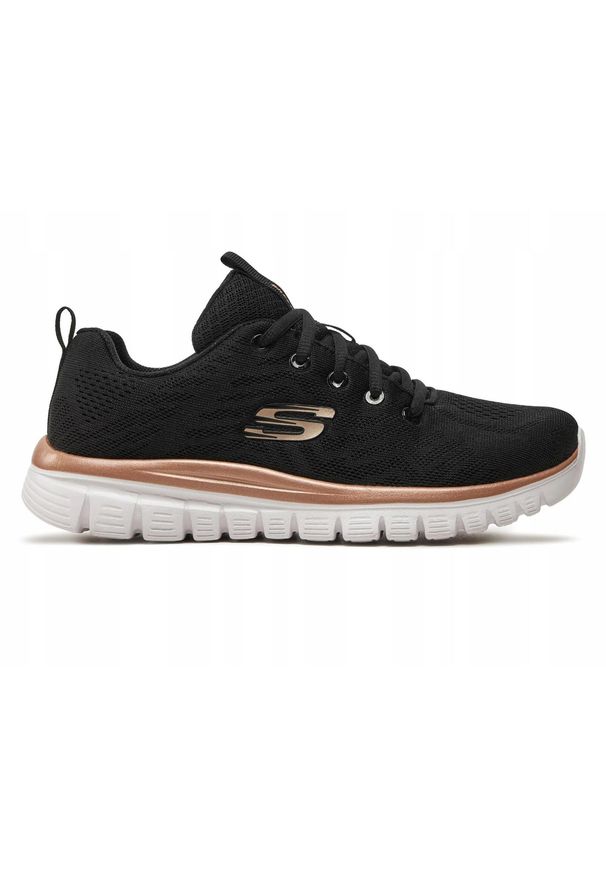 skechers - Buty na co dzień damskie SKECHERS GRACEFUL siateczka. Okazja: na co dzień. Kolor: czarny. Sport: fitness