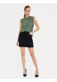 Vero Moda Bluzka Milla 10226072 Zielony Regular Fit. Kolor: zielony. Materiał: syntetyk #5