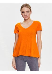 AMERICAN VINTAGE - American Vintage T-Shirt Jacksonville JAC51VE23 Pomarańczowy Regular Fit. Kolor: pomarańczowy. Materiał: bawełna, wiskoza. Styl: vintage