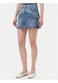Levi's® Spódnica jeansowa Western 501® 001VJ-0001 Niebieski Regular Fit. Kolor: niebieski. Materiał: bawełna #1