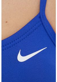 Nike dwuczęściowy strój kąpielowy Essential kolor granatowy lekko usztywniona miseczka. Kolor: niebieski. Materiał: skóra, materiał, włókno #4