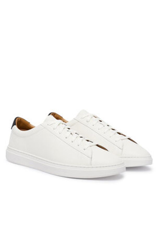 BOSS Sneakersy Kieran 50552853 Écru. Materiał: skóra