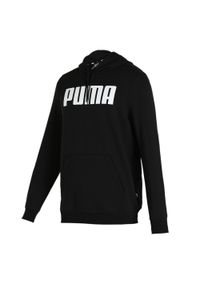 Puma - Męska bluza Essentials z kapturem PUMA Black. Typ kołnierza: kaptur. Kolor: czarny. Materiał: dresówka