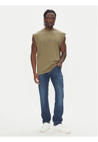 Hugo - HUGO Tank top Navertz 50509773 Zielony Regular Fit. Kolor: zielony. Materiał: bawełna #5