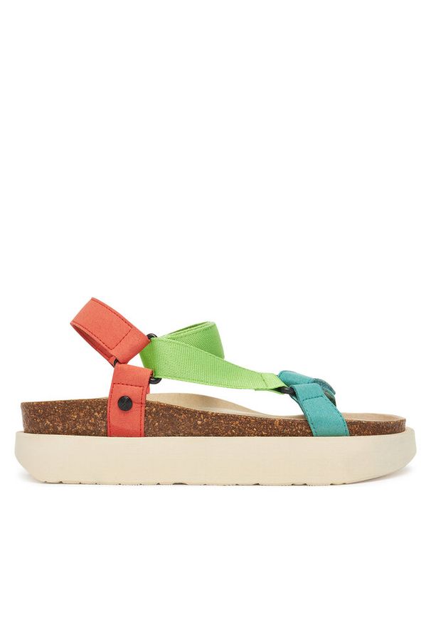 Sandały Genuins. Wzór: kolorowy
