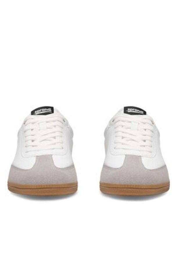 Sprandi Sneakersy RETROSTEMP MPRS-22M12313 Biały. Kolor: biały. Materiał: skóra